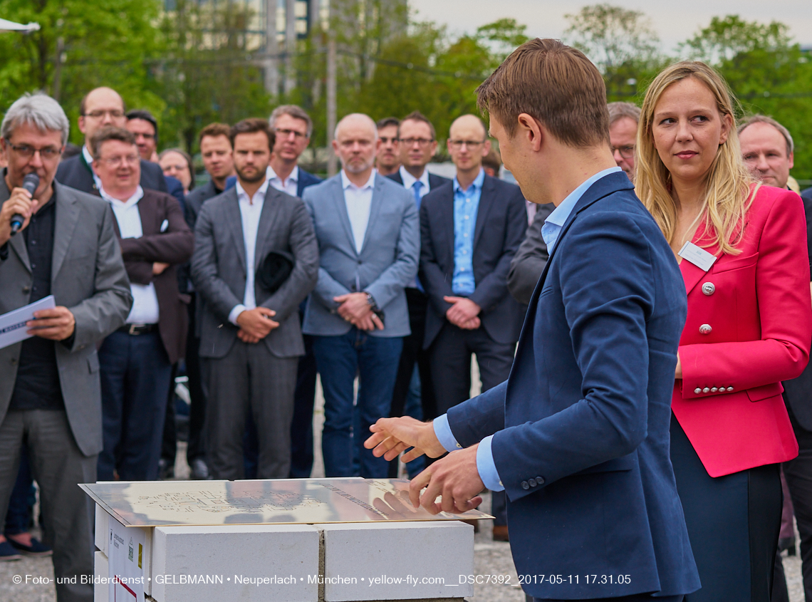 11. Mai 2017 - Grundsteinlegung für die LOGE und dem Kulturquadrat in Neuperlach